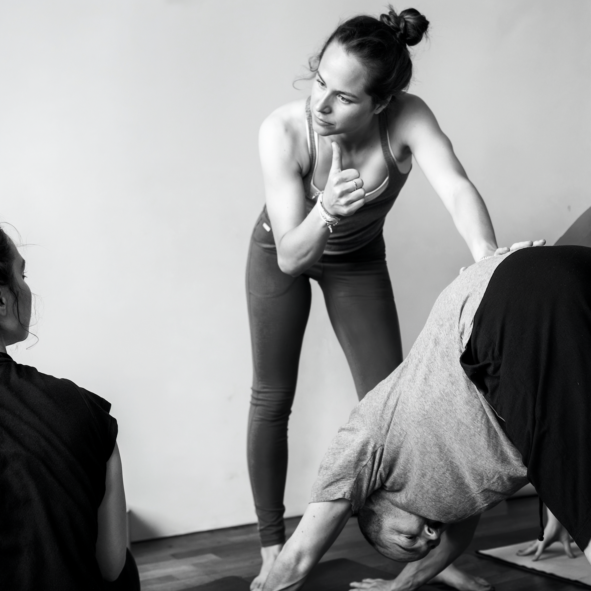 Chiara leading a yoga teacher training